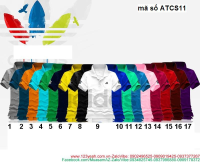 Giảm giá 50% Áo thun nam cá sấu cổ bẻ logo sọc sành điệu ATCS11