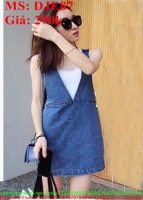 Váy yếm jean kiểu dáng đơn giản xinh đẹp DJE87