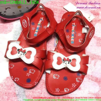 Giày baby quai hậu kết nơ Hello Kitty màu đỏ đáng yêu GNBA13