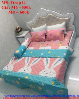 Bộ dra giường họa tiết hình chú thỏ dễ thương Drap14