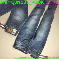 Quần jean nam xanh wash nhẹ đơn giản, trẻ trung QJN131(DBP)