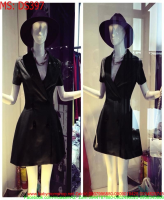 Đầm xoè màu đen dạng vest công sở thời trang DS397